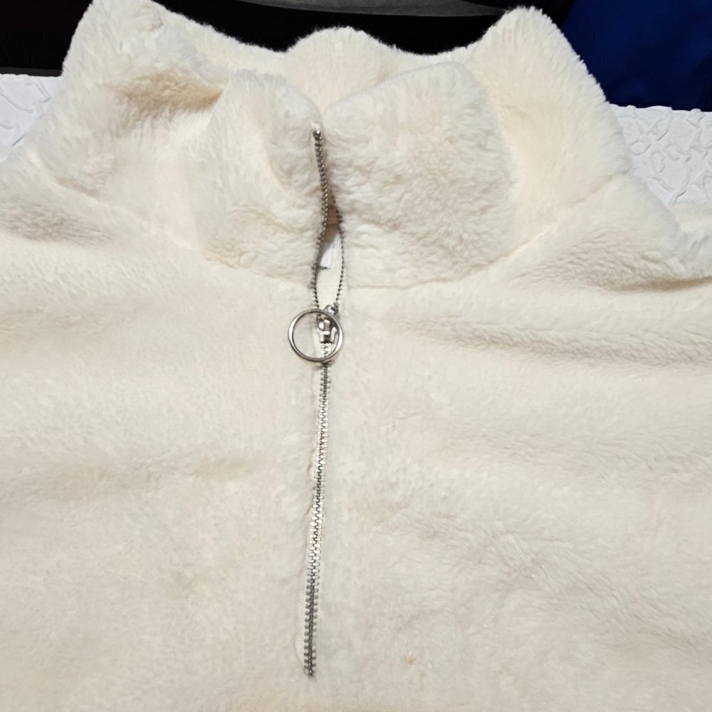 Nine West Quarter zip up sweater size Med - Picture 3 of 5